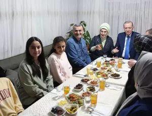 Erdoğan ailesi iftarda Taş ailesinde