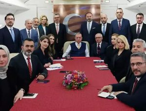 Erdoğan Irak dönüşü uçakta gazetecilerle sohbet etti