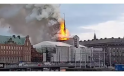 Kopenhag’daki tarihi borsa binasında yangın