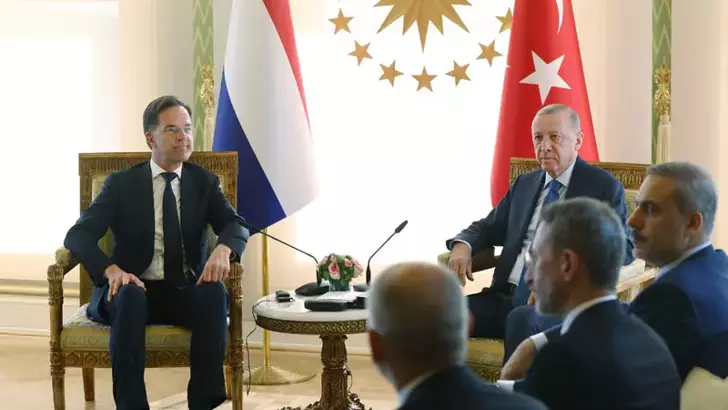 Cumhurbaşkanı Erdoğan Hollanda Başbakanı Rutte’yi kabul etti