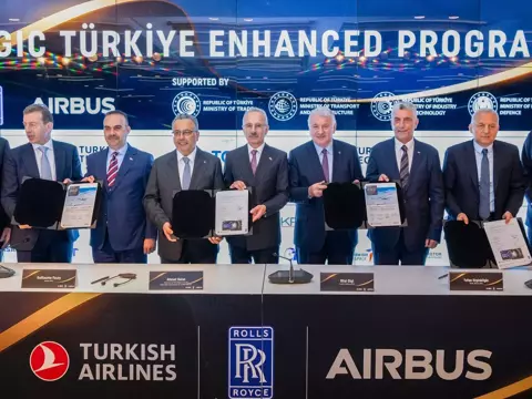 THY Airbus ve Rolls Royce ile stratejik iş birliği anlaşması imzaladı